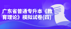 2022年广东省普通专升本《教育理论》模拟试卷(四)