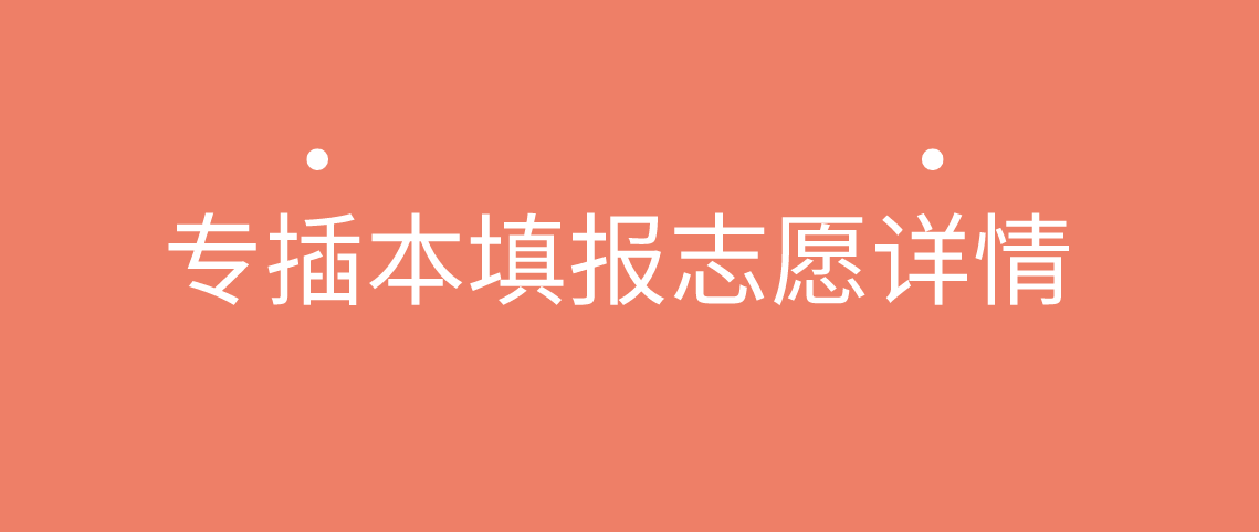 广东省专插本填报志愿详情！