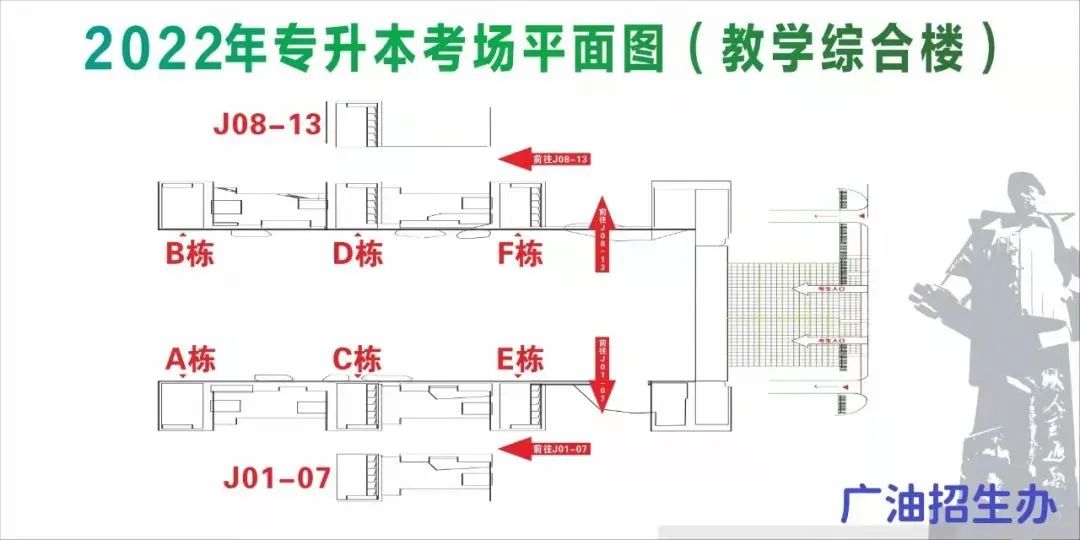 考生须知和指引 | 2022年广东省专插本（专升本）考试广东石油化工学院西城校区考点