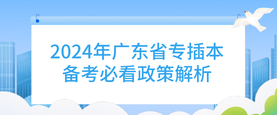 2024年广东省专插本备考必看政策解析